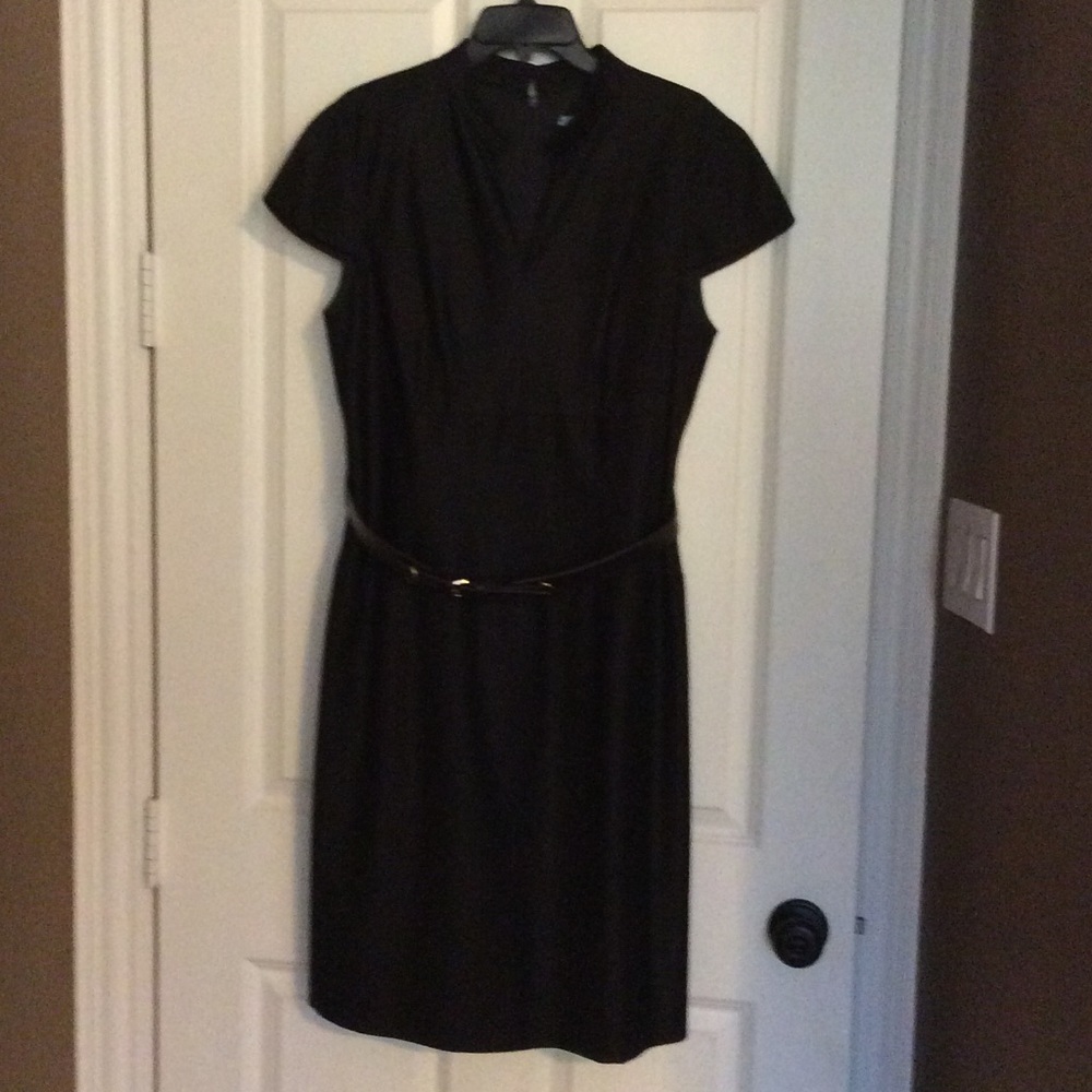 Antonio Melani chocolate pin stripe dress